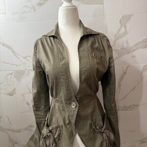 DKNY Utility Jacket | Olive Green | Size Small